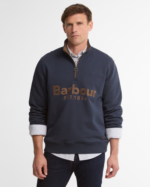 Barbour Barbour Fosse 1/2 Zip Sweatshirt Navy