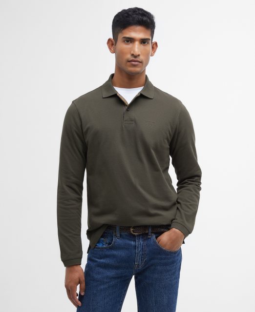 Barbour Barbour Long Sleeve Polo Shirt Forest