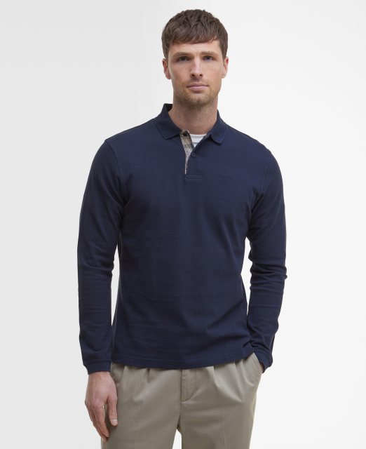 Barbour Barbour Long Sleeve Polo Shirt Navy