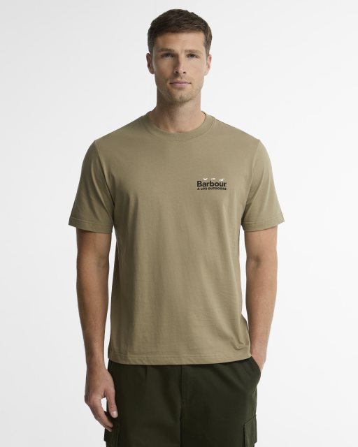 Barbour Barbour Graphic Relaxed T-Shirt Fly Home/Mushroom