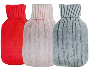 LIFE Life Healthcare Knitted Hot Water Bottle Assorted