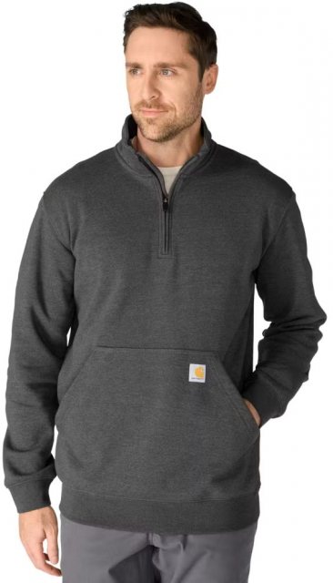 Carhartt Carhartt Marquette 1/4 Zip Mock Neck Sweatshirt Carbon Heather