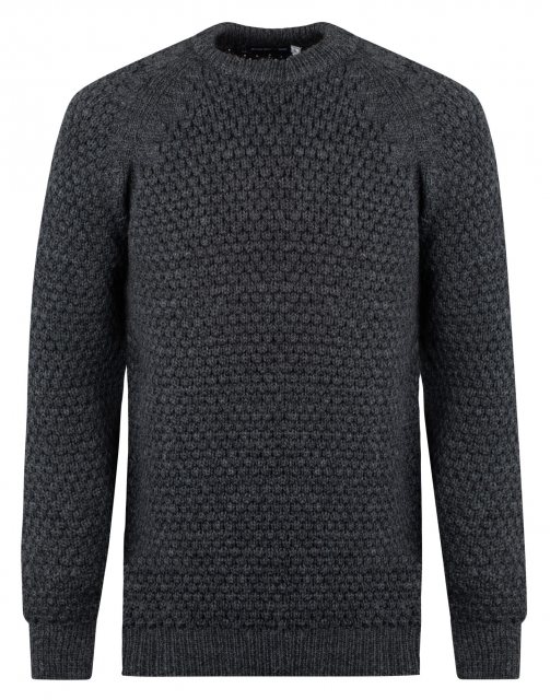 J M Cooper JM Cooper Popcorn Crew Jumper Charcoal