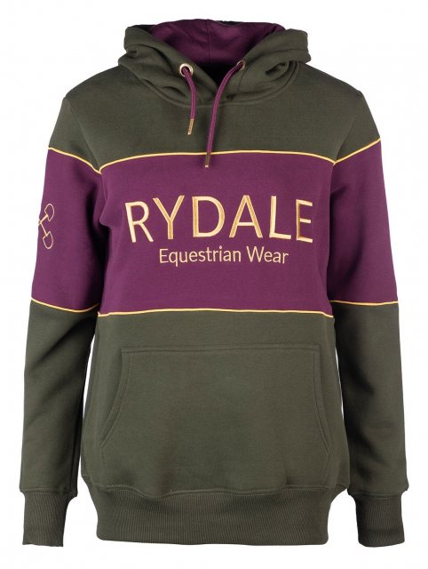 Rydale Rydale Byland Snaffle Hoodie Dark Olive/Berry