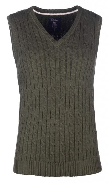 Rydale Rydale Emma V Neck Knitted Vest Khaki