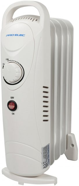 Pro Elec Oil Filled Radiator White 650w