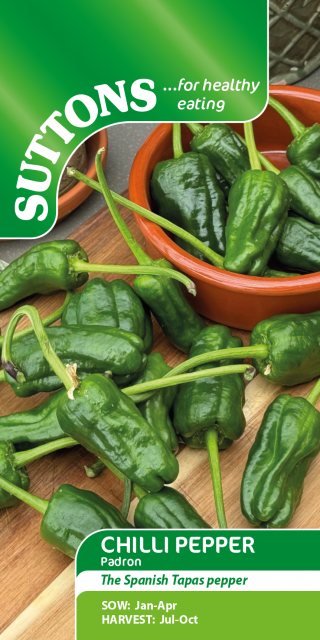 SUTTONS Suttons Padron Chilli Pepper Seeds