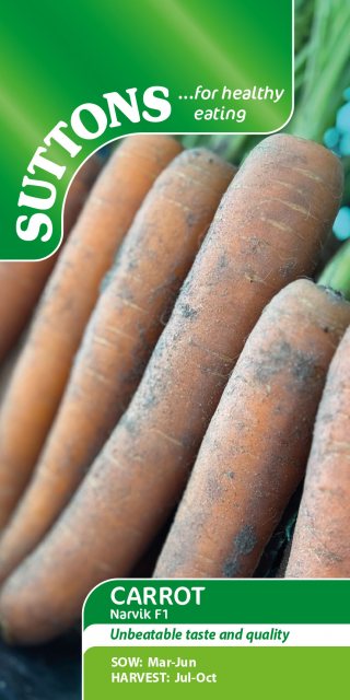 SUTTONS Suttons Narvik Carrot F1 Seeds
