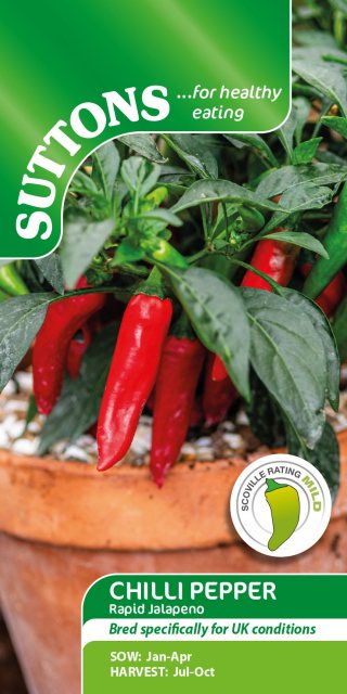 SUTTONS Suttons Rapid Jalapeno Chilli Seeds