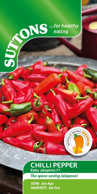 SUTTONS Suttons Baby Jalapeno Chilli Pepper Seeds