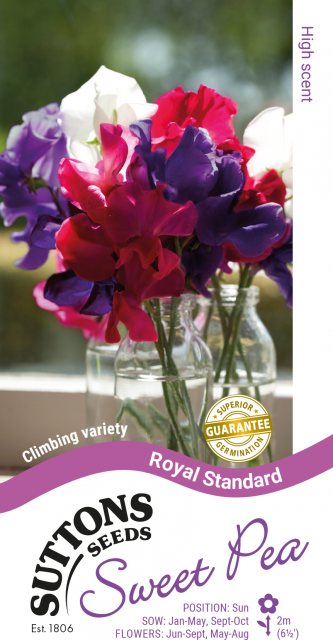 SUTTONS Suttons Royal Standard Sweet Pea Seeds