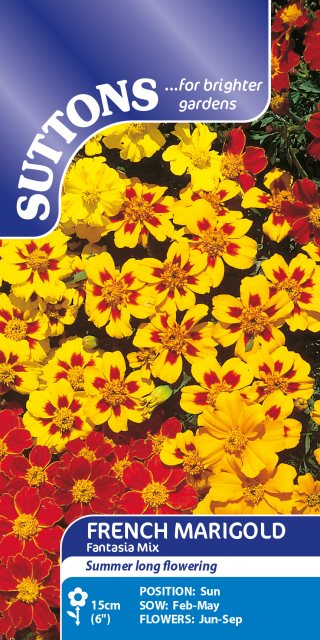 SUTTONS Suttons French Fantastia Mix Marigold Seeds