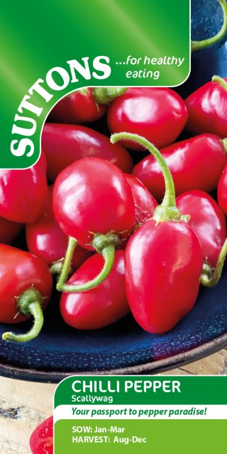 SUTTONS Suttons Capsicum Chilli Pepper Seeds