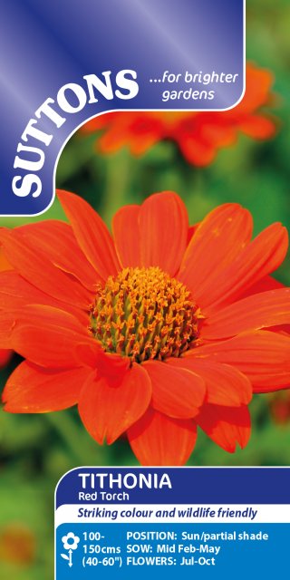SUTTONS Suttons Red Torch Tithonia Seeds