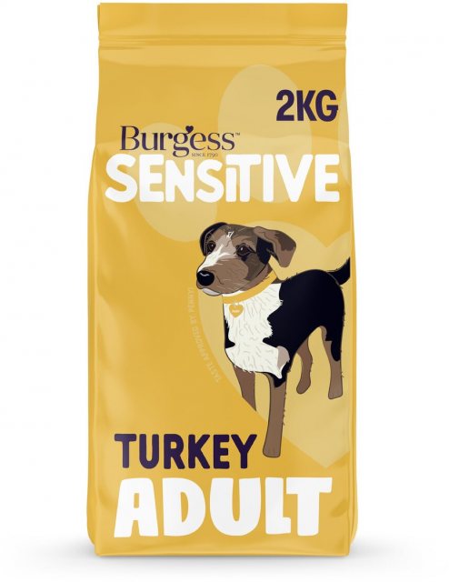 Burgess Burgess Adult Sensitive Turkey & Rice Dog Food 2kg