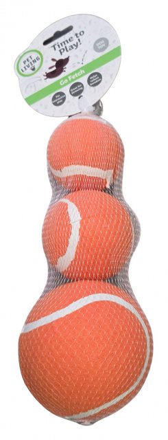 Pet Living Tennis Balls 3 Pack Assorted