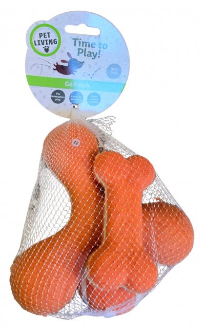 Pet Living Tennis Dog Toys 3 Pack Assorted