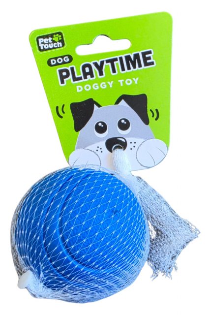 Pet Touch Playtime Solid Thermoplastic Rubber Ball 6.5cm Assorted