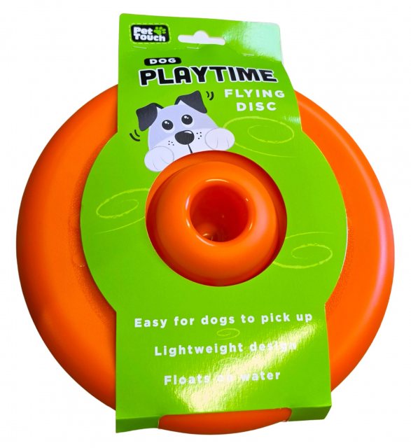 Pet Touch Playtime Flying Disc Dog Toy Assorted