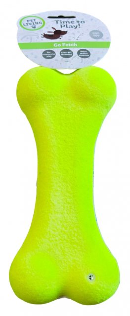 Pet Living Squeaky Jumbo Tennis Bone Dog Toy Assorted