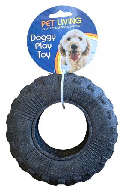 Pet Living Tyre Dog Toy Assorted