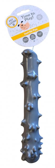 Pet Living Thermoplastic Rubber Spike Stick Squeak Dog Toy Assorted