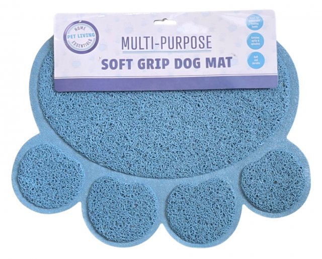 Pet Living Multi Purpose Soft Grip Paw Shape Dog Mat Assorted