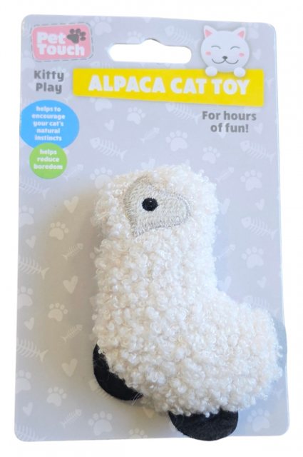 Pet Touch Kitty Play Plush Alpaca Cat Toy Assorted