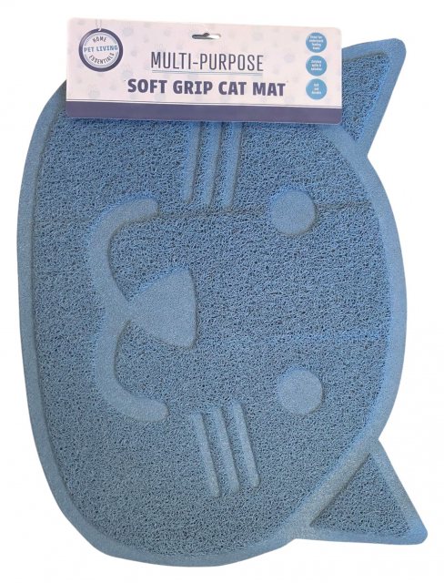 Pet Living Multi Purpose Soft Grip Face Cat Mat Assorted