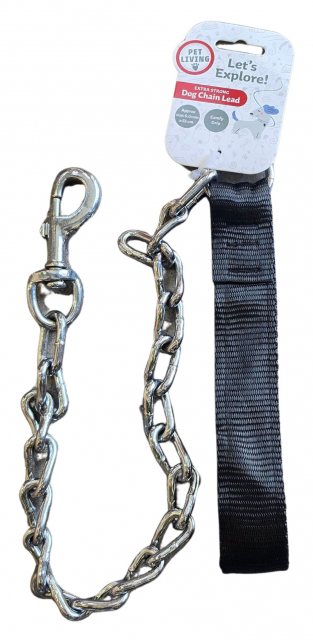 Pet Living Dog Chain Lead Black 6mm x 22"