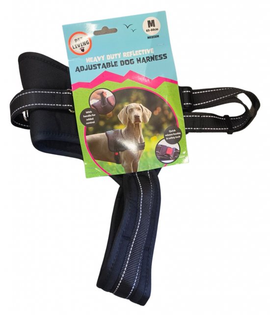 Pet Living Heavy Duty Reflective Adjustable Dog Harness Assorted