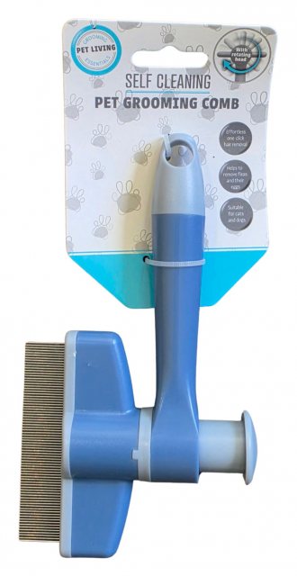 Pet Living Self Cleaning Pet Grooming Comb Assorted