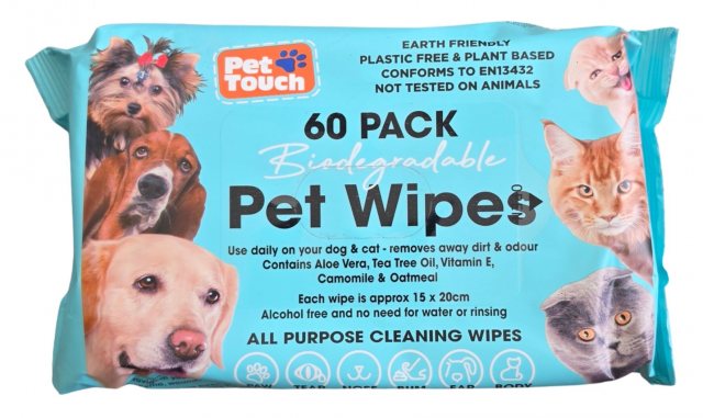 Pet Touch Pet Wipes 60 Pack