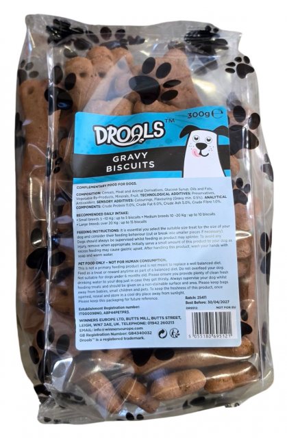 Drools Gravy Biscuits Dog Treat 300g