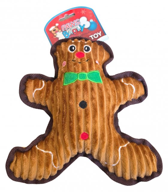 Paws Behaving Badly Christmas Plush Character Dog Toy Assorted