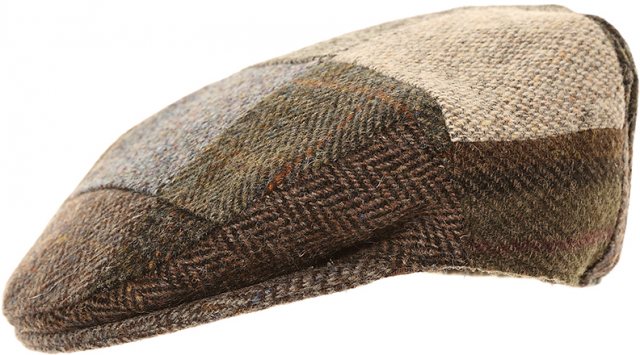 SSP Hats Harris Tweed Patchwork Cap Assorted