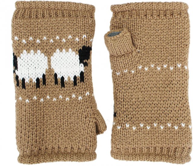 SSP Hats Ladies' Sheep Knitted Cuff Gloves Assorted