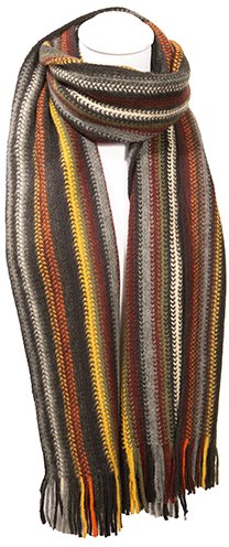 SSP Hats Men's Stripe Colour Scarf Assorted