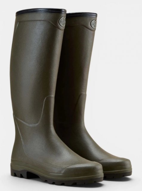 Le Chameau Le Chameau Men's Country Cross Neoprene Lined Wellington Vert