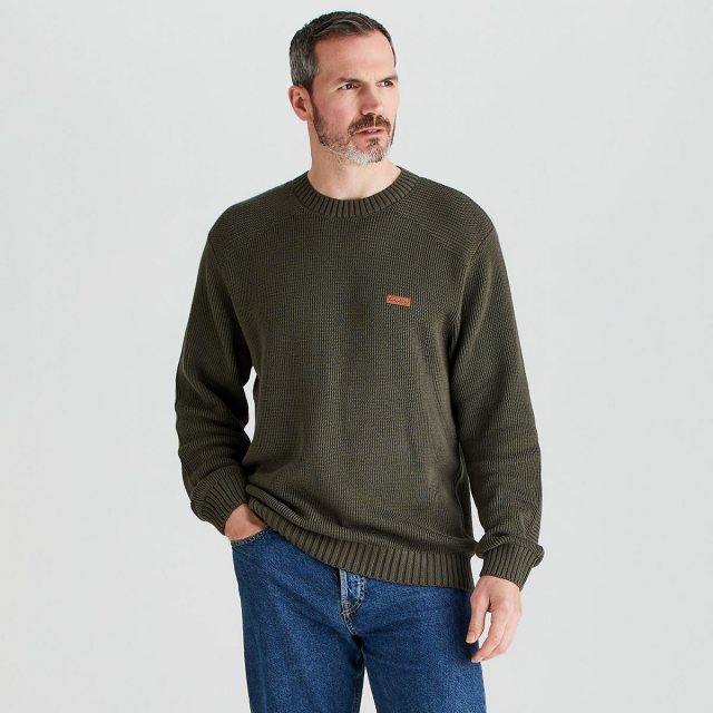 Ridgeline Ridgeline Journeyman Knitted Jumper Moss
