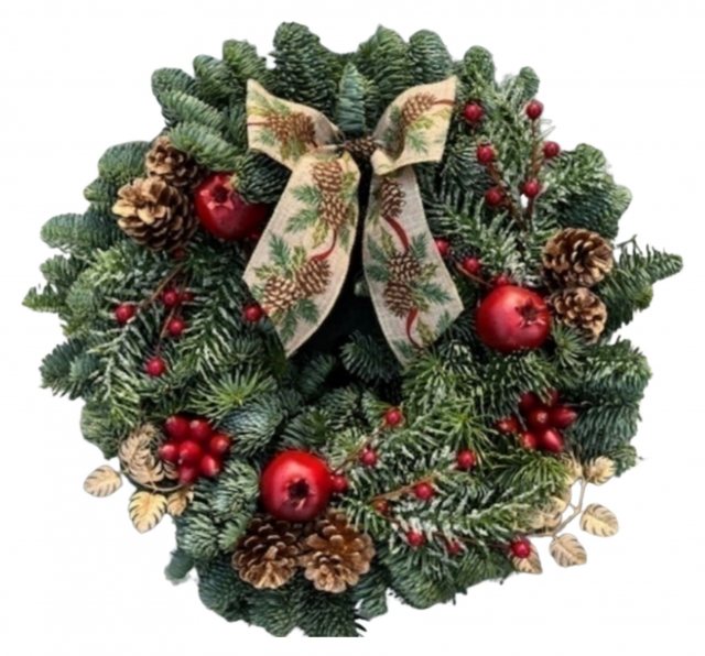 Festive Foraging Wreath 12"