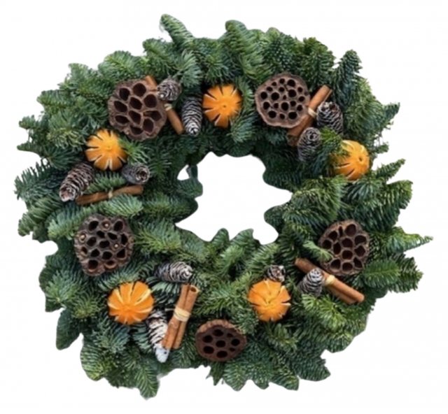 Cinnamon Spice Wreath 14"