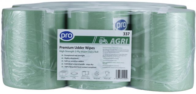 Paperline Premium Green Paper Wipe 2 Ply 6 Pack