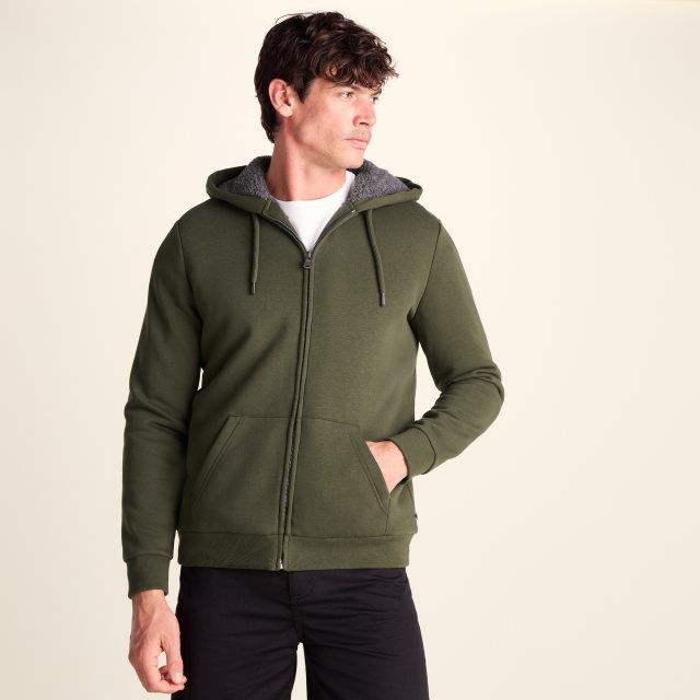 Tog24 Tog24 Ramsey Zip Sherap Hoodie Khaki