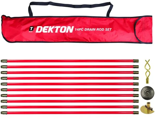 DEKTON Dekton Drain Rod Set 14 Piece