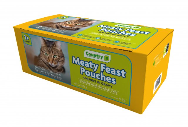 Meaty Feast Cat Food in Gravy Pouches 100g 40 Pack