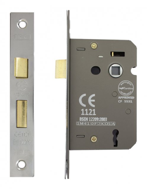 IronCore IronCore 3 Lever Mortice Sash Lock Nickel Plated