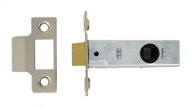 IronCore IronCore Tubular Mortice Latch Lock Nickel Plated