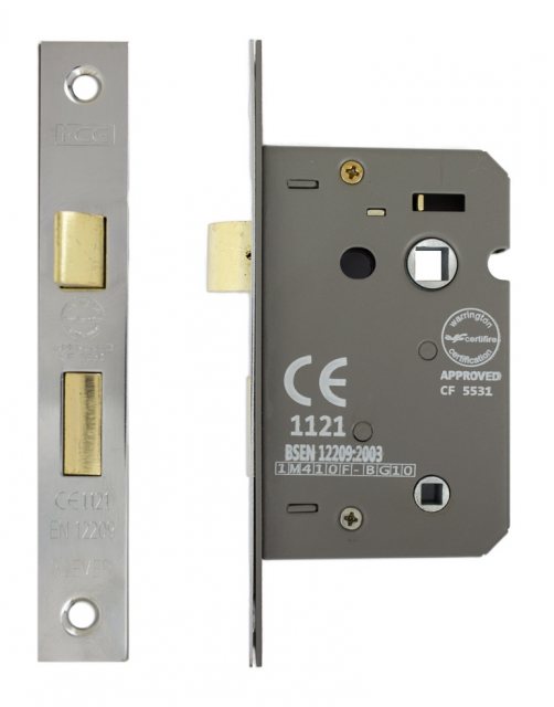 IronCore IronCore Bathroom Mortice Lock Nickel Plated