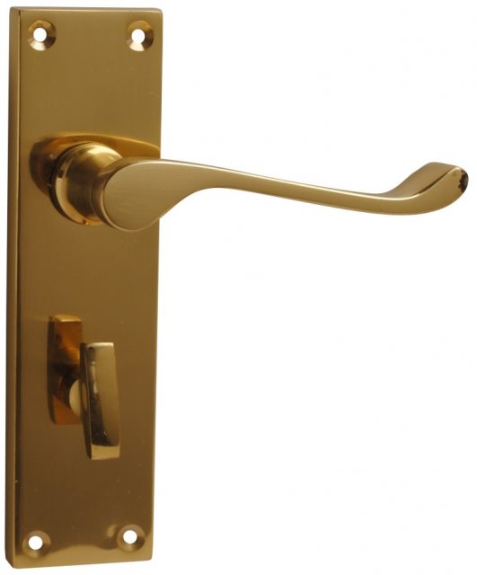 IronCore IronCore Bathroom Door Lever 150mm Brass